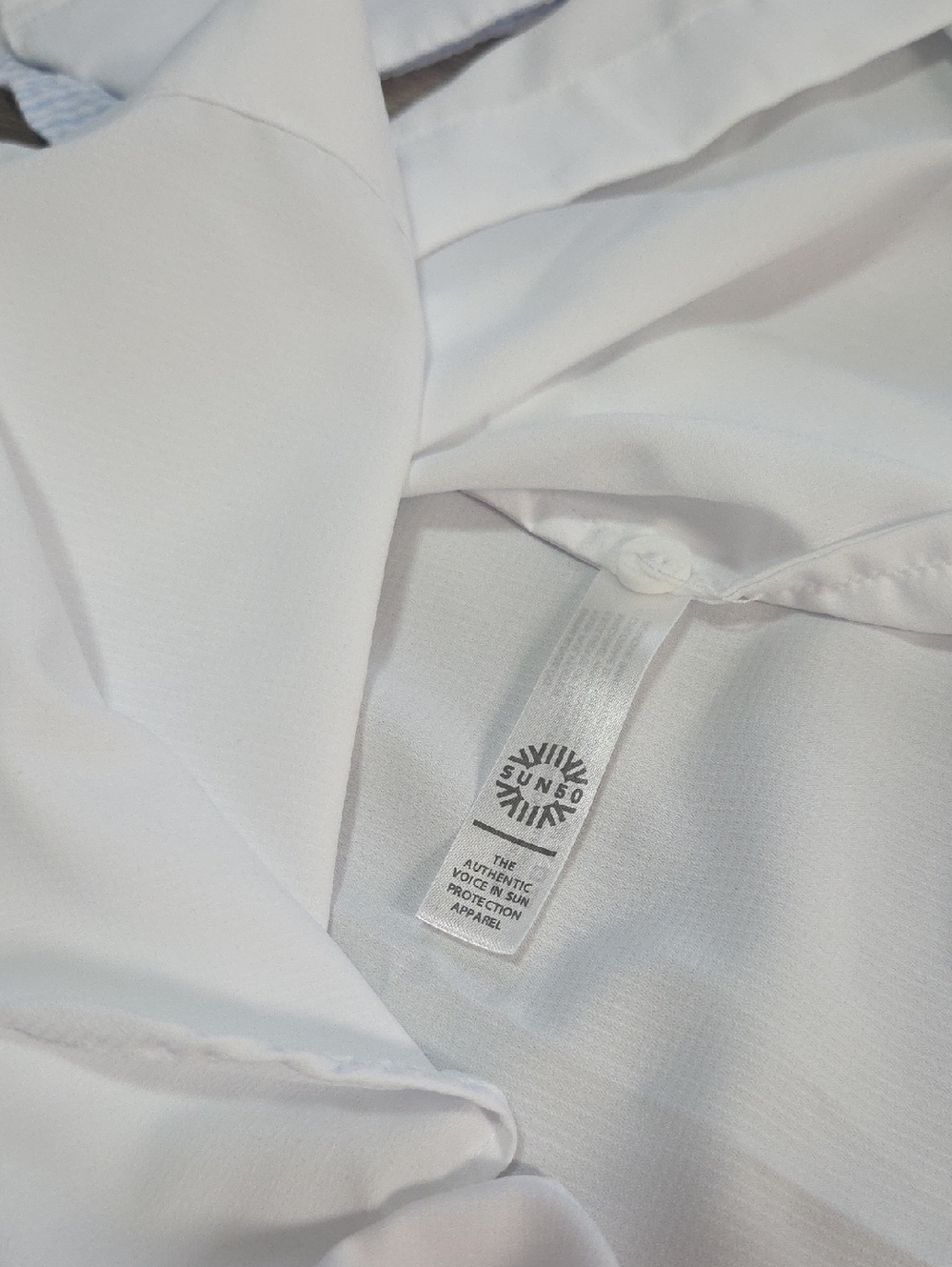 NEW! SUN50 White Long Sleeve Swim Cover-Up Shirt Relaxed High Low - Picture 7 of 13